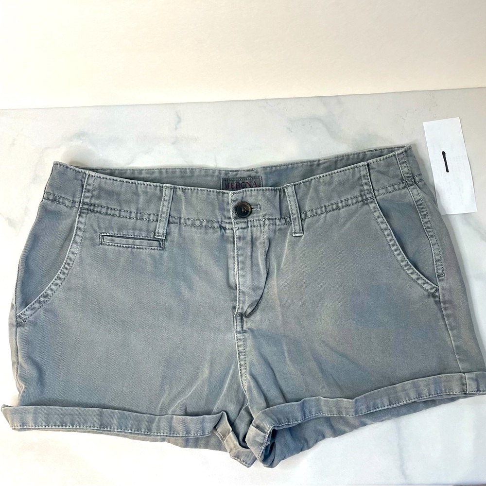 Merona Gray Jean Shorts Size 4 100% Cotton